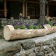 Dřevěný truhlíkový květináč